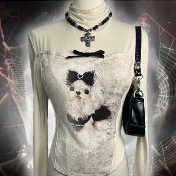 ISO Aviva on Earth dog corset sweater top - Picture 1 of 1